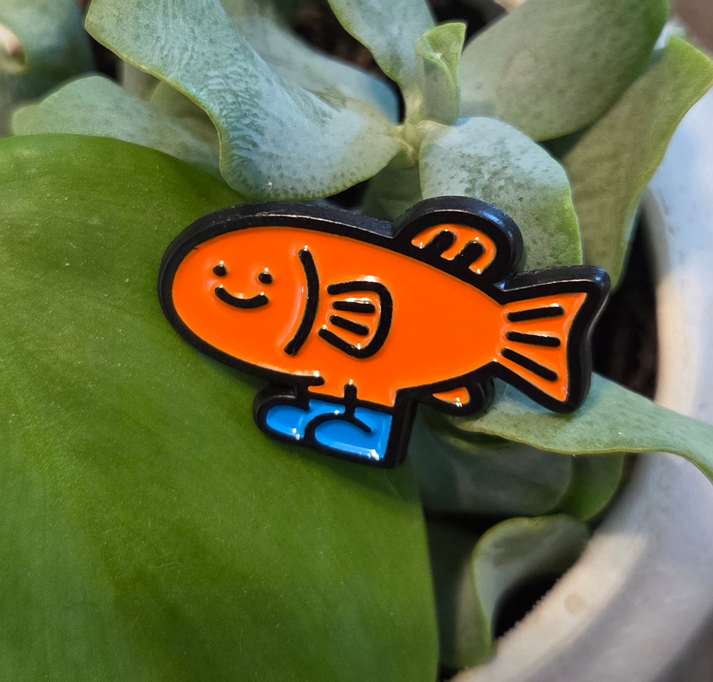 Fish 'n Boots Pin