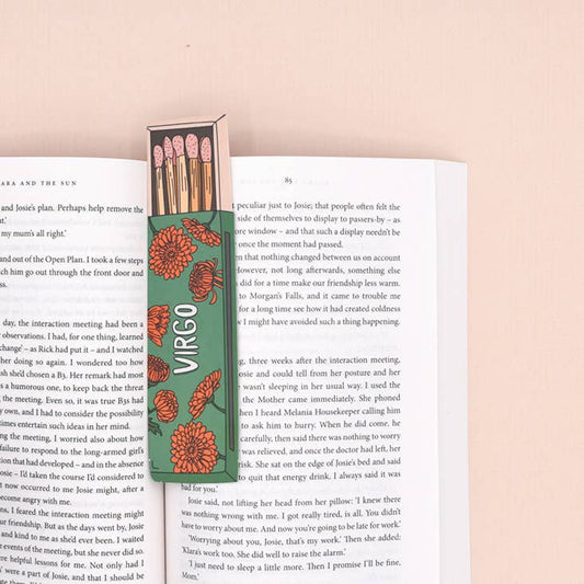 All 12 Zodiac Matchbox Bookmarks (they're die cut!)