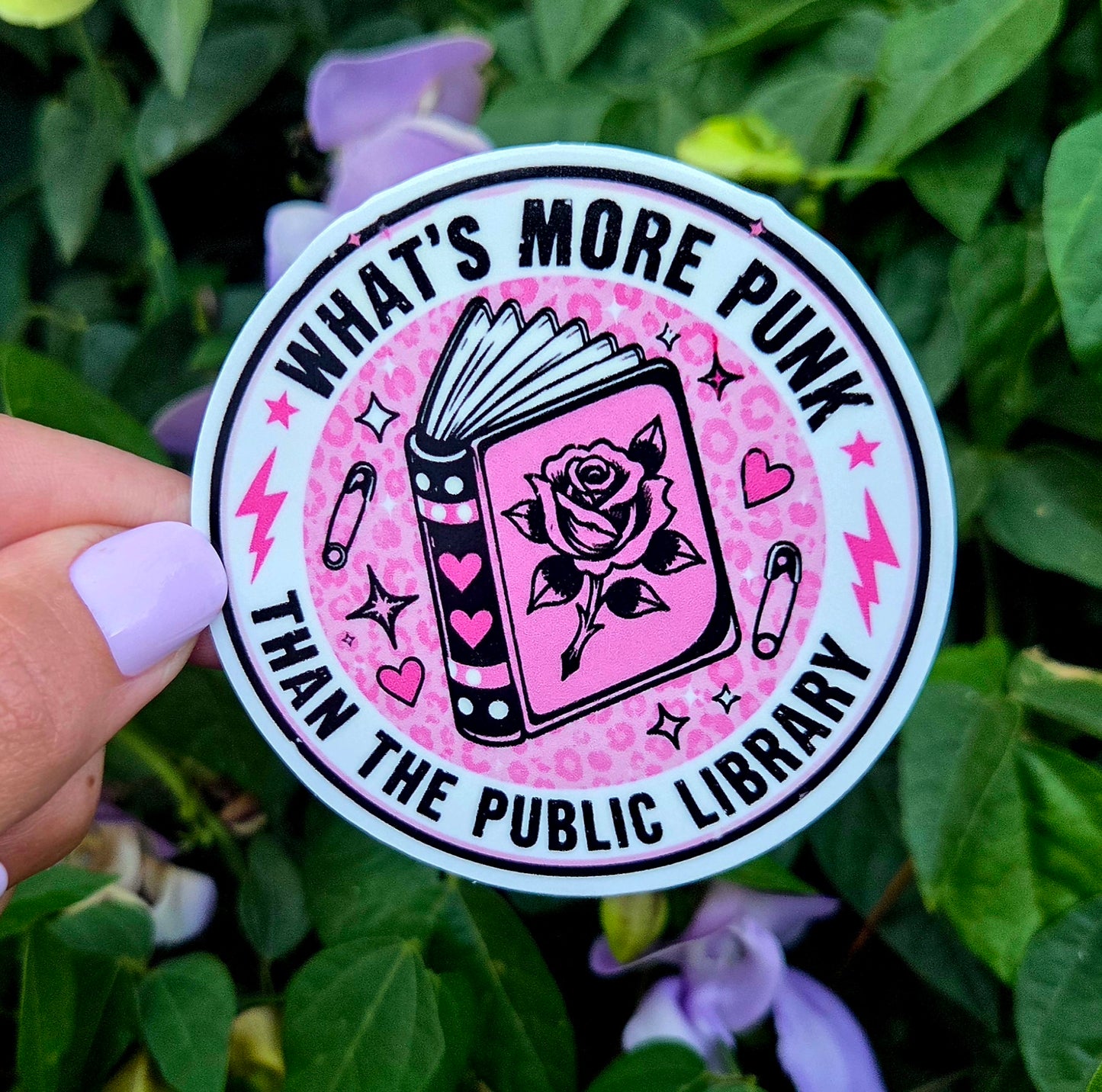What's more punk than the public library sticker