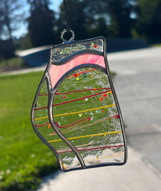 Sporty Butt Stained Glass (confetti/pink thong)