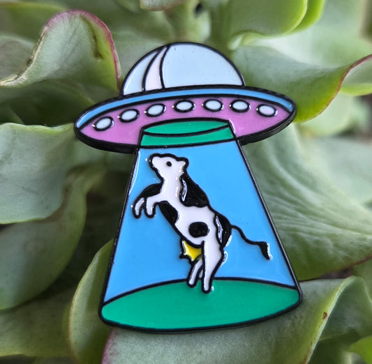 UFO Cow Pin
