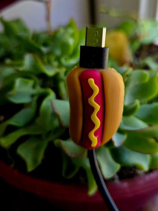 Hot Dog Cable Charm