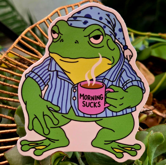 Mornings suck sticker
