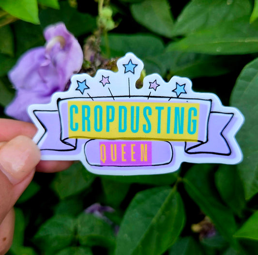 Crop Dusting Queen Sticker