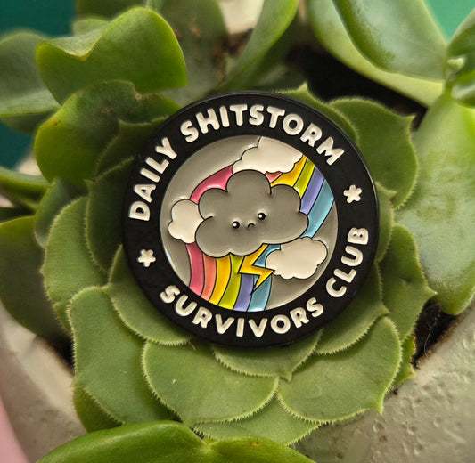 Daily Shitstorm Survivors Club Pin