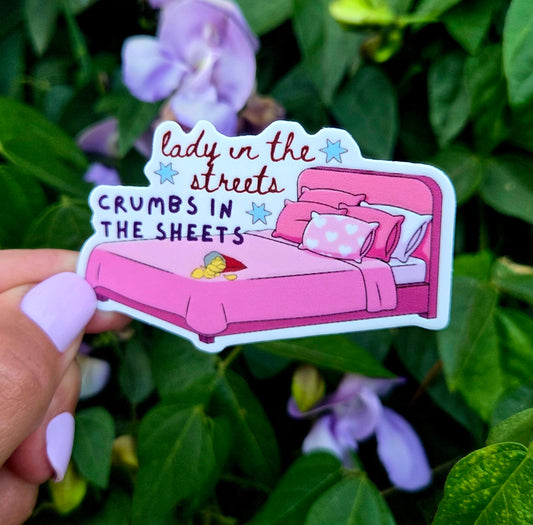 Lady in the streets sticker