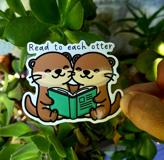Read to Each Otter Sticker