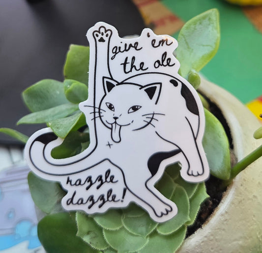 Give Em The Ole Razzle Dazzle Mini Sticker