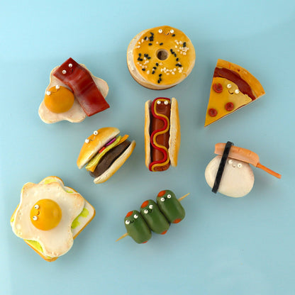Bacon & Eggs Food Magnet – Handmade Clay