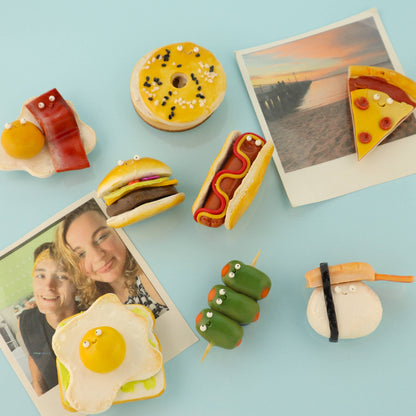 Bacon & Eggs Food Magnet – Handmade Clay