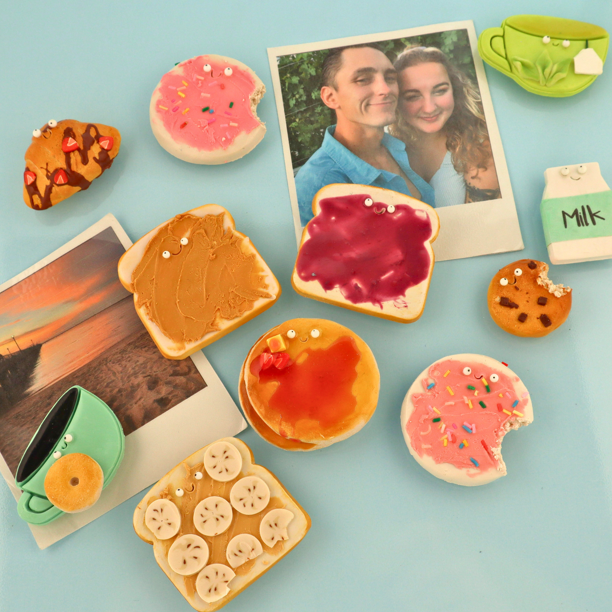 Pancake Food Magnet – Handmade Clay Fridge Friend