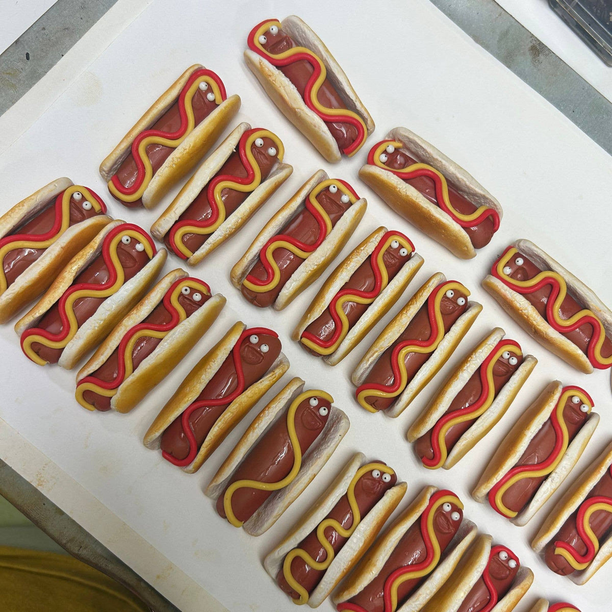 Hot Dog Food Magnet – Handmade Clay