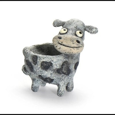 Baby Cow Blobhouse Planter + bag of soil and succulent(s)!