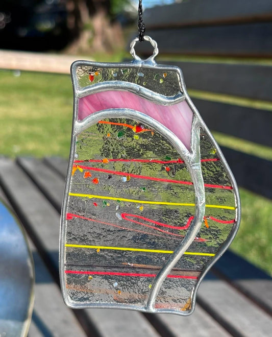 Sporty Butt Stained Glass (confetti/pink thong)