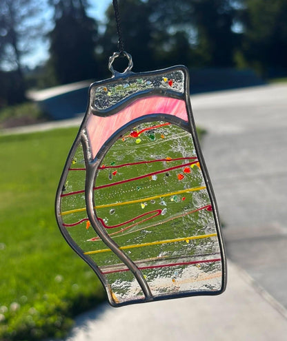 Sporty Butt Stained Glass (confetti/pink thong)