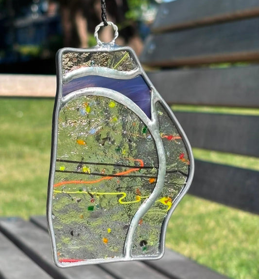Sporty Butt Stained Glass (confetti/navy thong)