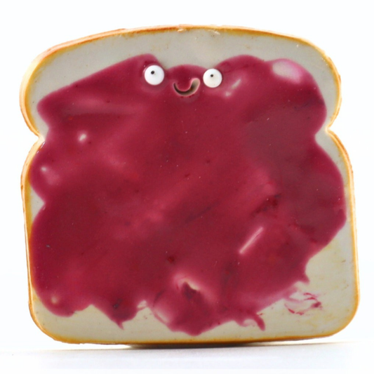 Jelly Toast Food Magnet – Handmade Clay