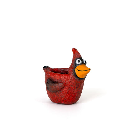 Baby Red Cardinal Blobhouse Planter