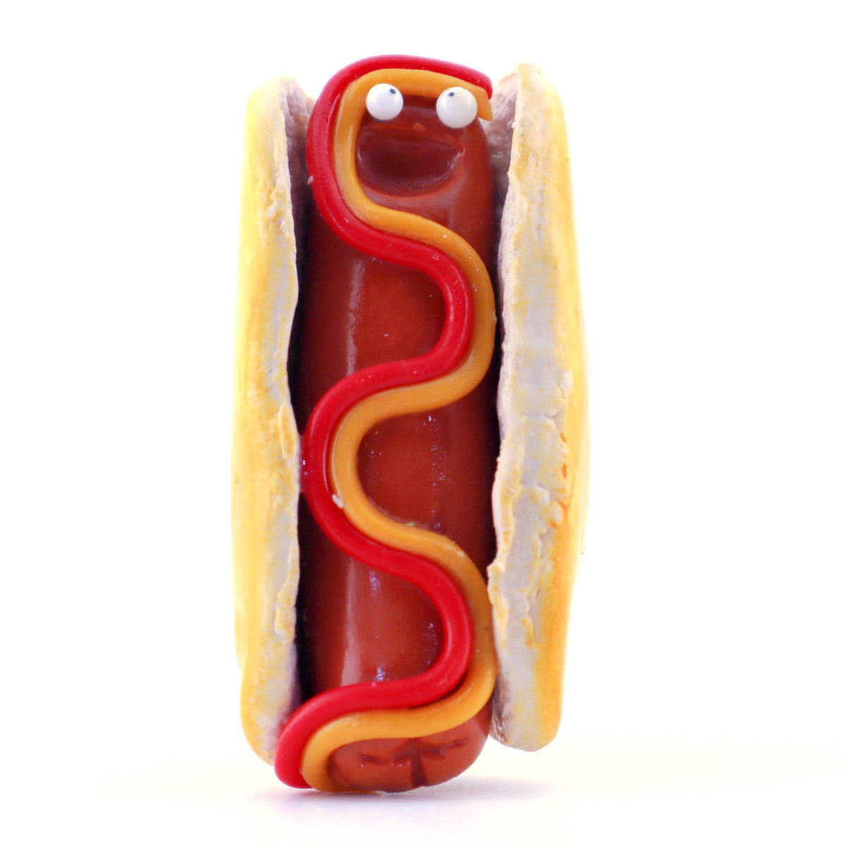 Hot Dog Food Magnet – Handmade Clay
