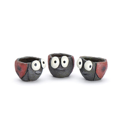Ladybug Blobhouse Planters Set of 3